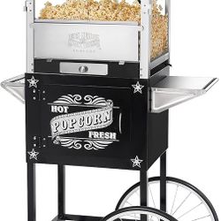 Great Northern Paducah Popcorn 83-DT5610 Machine/Cart Black 8oz 