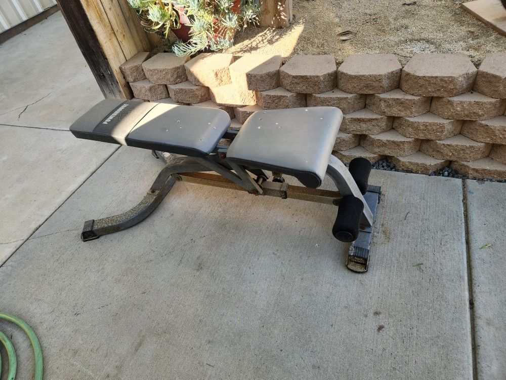Powerhouse Workout Gym Bench Adjustable 