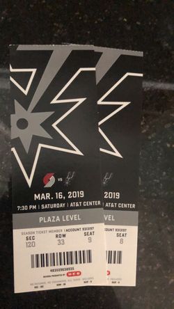 Spurs game March 16th!