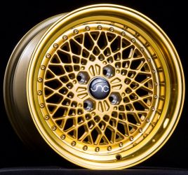 JNC045 Transparent Gold Gold Rivets Wheels - 15"