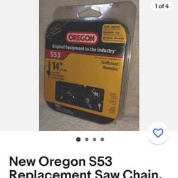 2 New 14" Chainsaw Blades 