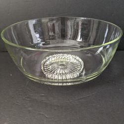 Large Clear Glass Serving Bowl