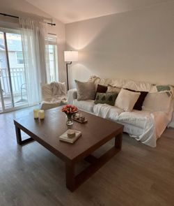 Ashley Cariton Coffee Table | Modern Wood Coffee Table | Excellent Condition