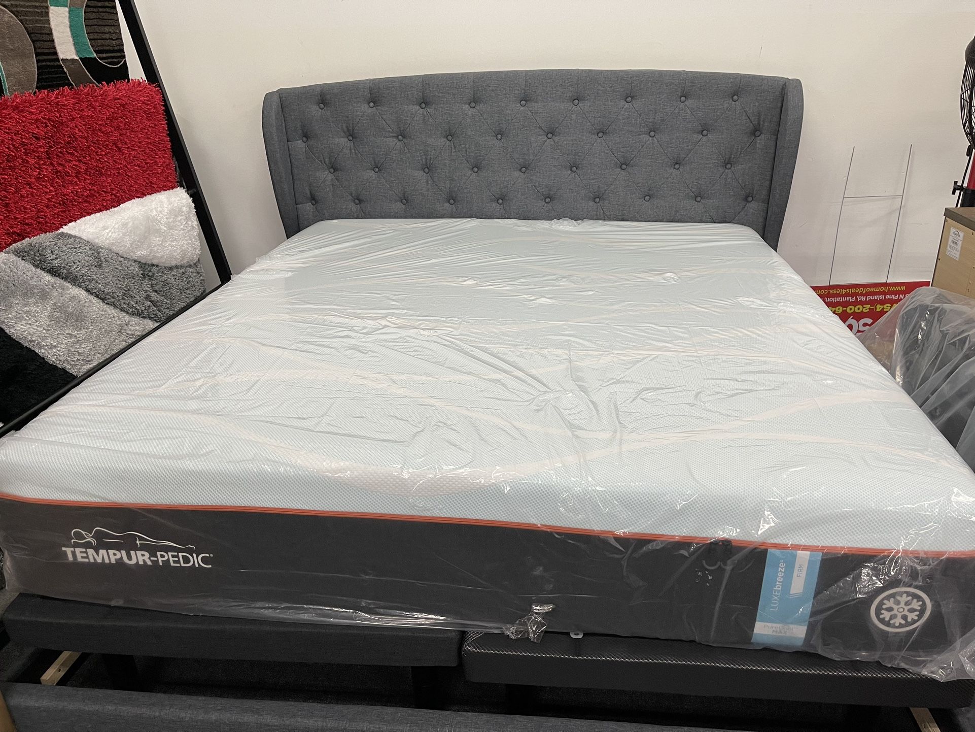 🛋️🛏️LUXE BREEZE TEMPURPEDIC FIRM KING SIZE🛋️🛏️