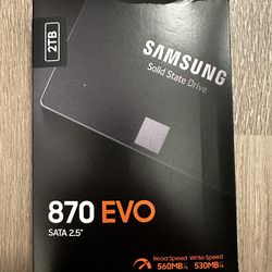 Samsung 870 EVO 2 TB SATA SSD New