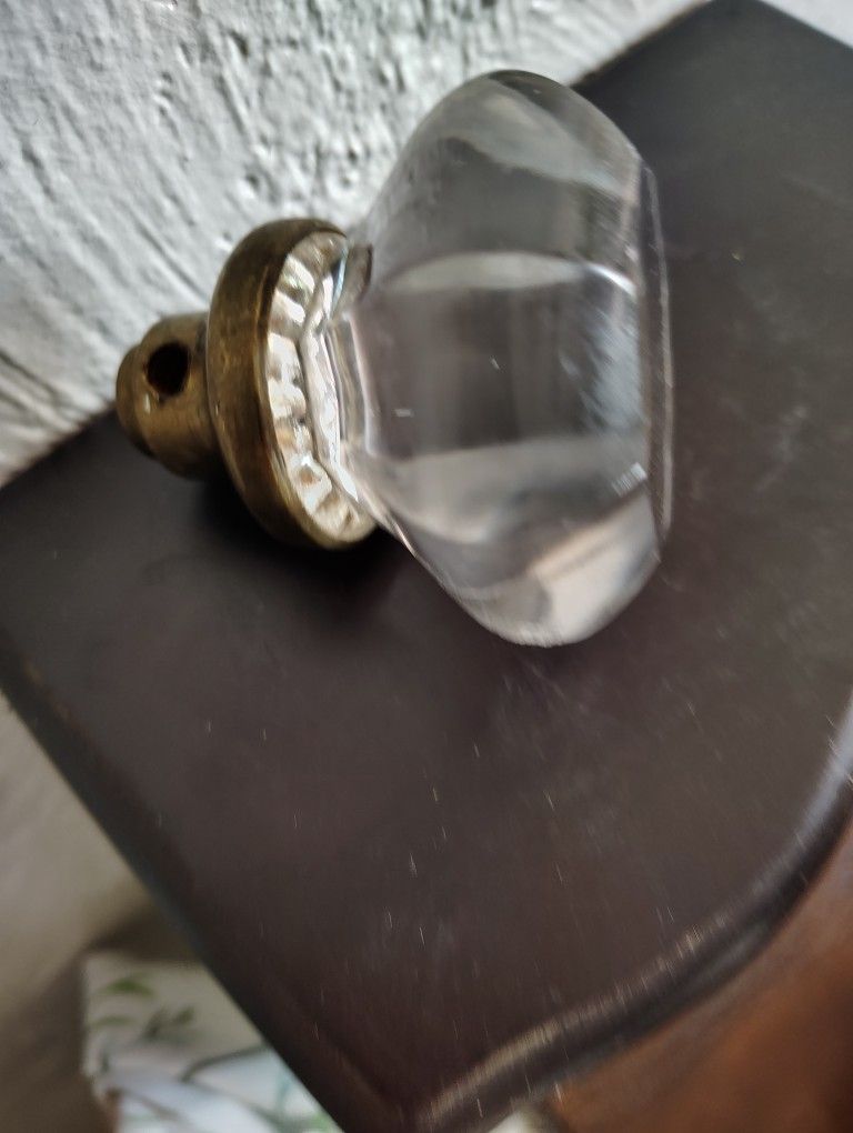 Antique Glass Door Knob From 18 90. Star Burst Inside Glass