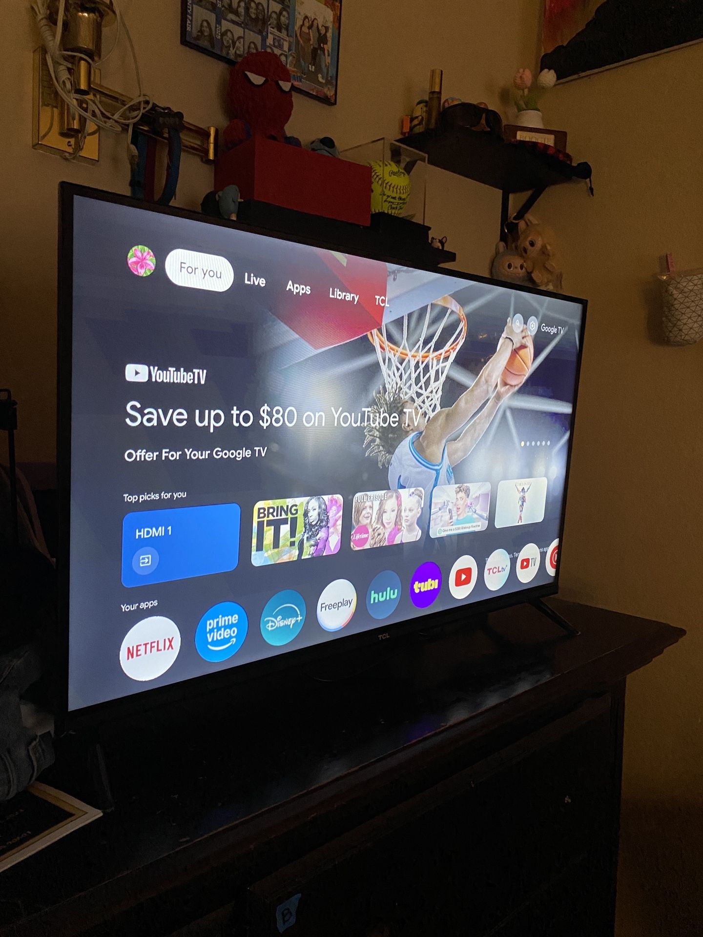Google Tv, TCL, Black 3.2 Inch Tv