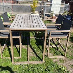 Mesa De Patio  Madera 