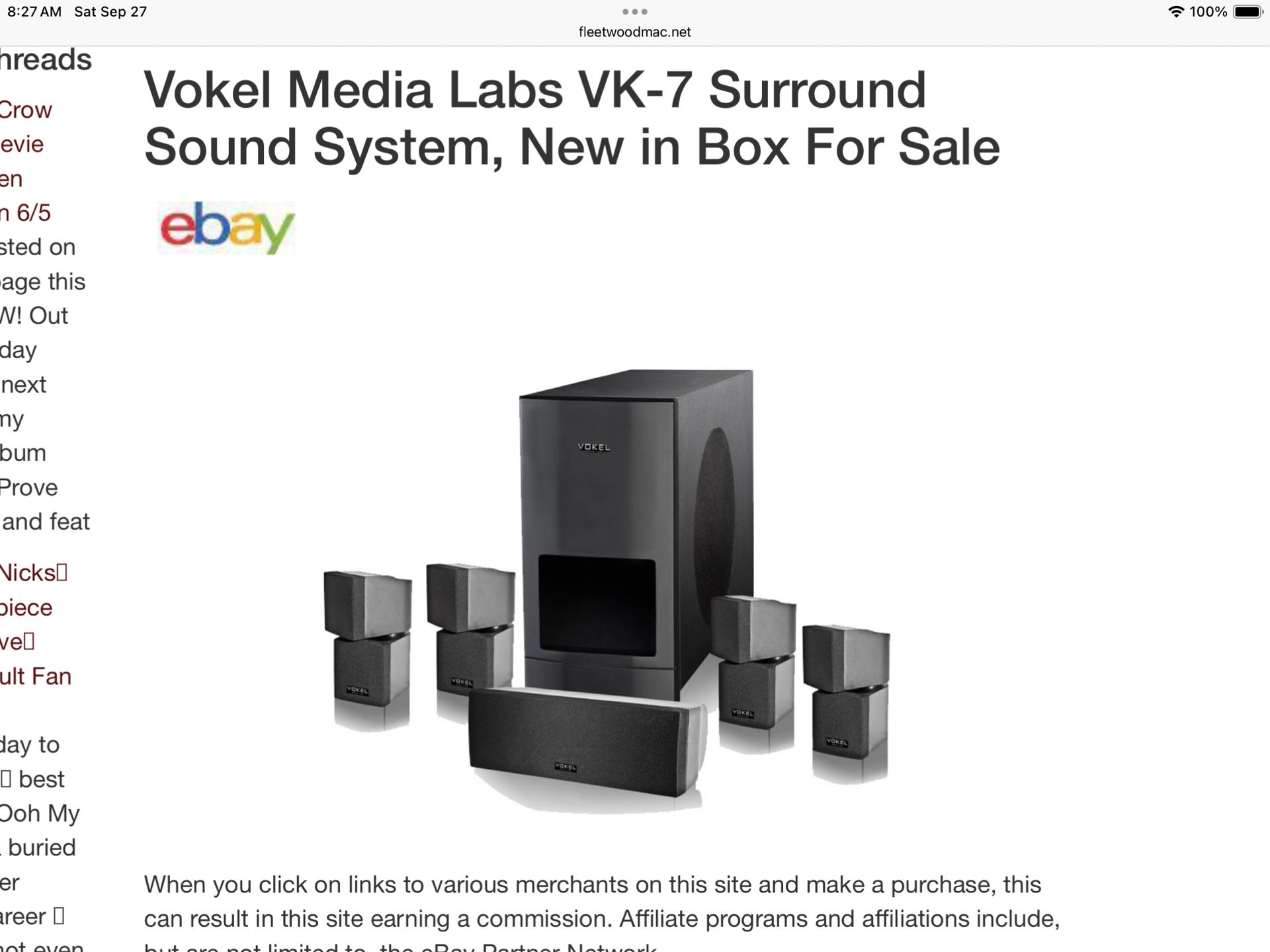 Voltek Surround Sound Unit Only $99