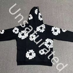 Black Flower Hoodie