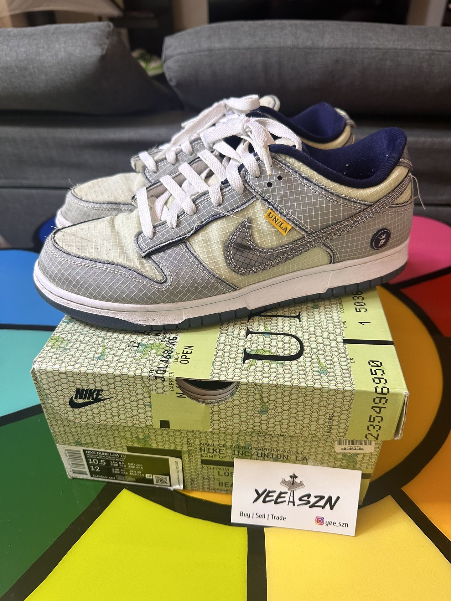 Nike Dunk Low Union sz 11 “Pistachio” Nike Dunk Low Union Passport Pack Pistachio – Hidden Realm main image 3