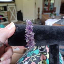 Amethyst Quartz Stretchy Bracelet 