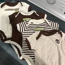 Timberland 0-3 bodysuit bundle set