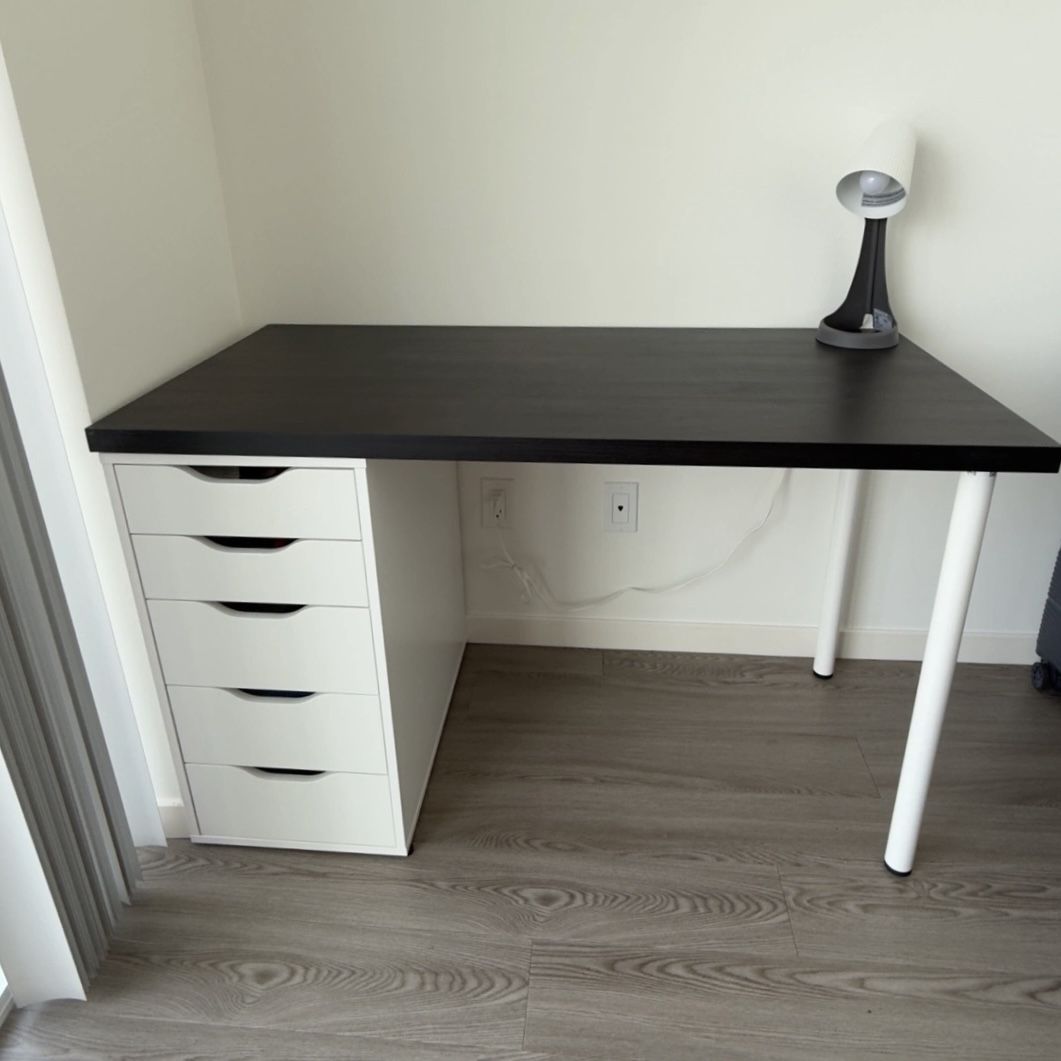 IKEA Desk With Drawers
