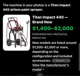 Titan Impact 440 Airless Paint Sprayer