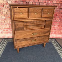 MCM Vintage Dresser Chest Of Drawers Wooden