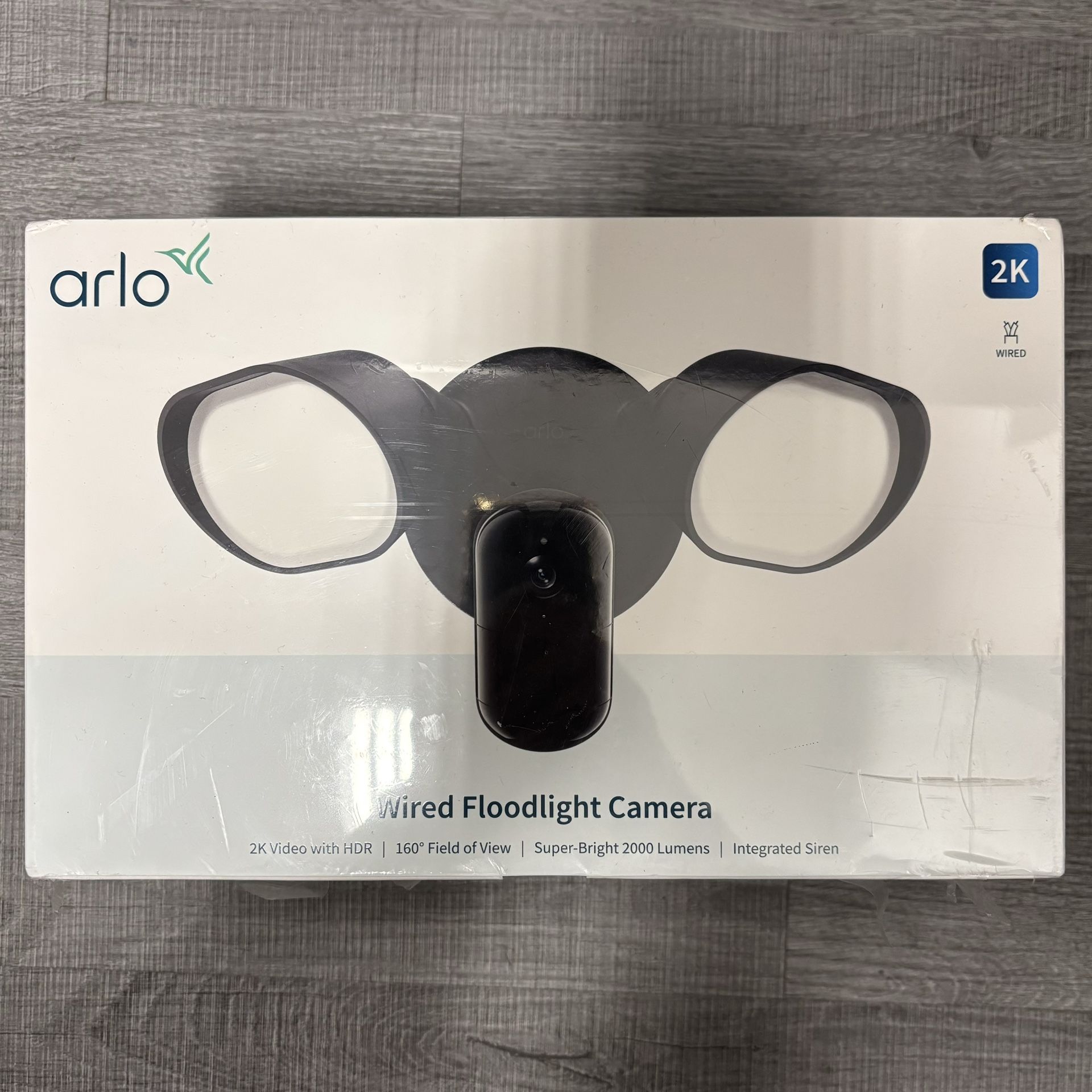 Arlo Outdoor Smart Hardwired Floodlight 2K HDR Security Camera