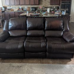 Power reclining sofa