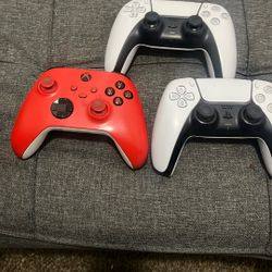 2 Ps5 Controller For Sale Plus 1 Xbox Controller 