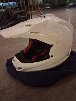 Arai White Motocross Helmet