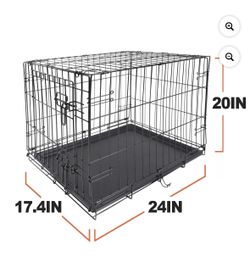 Vibrant Life 24″ Wire Dog Crate — With Divider & Tray