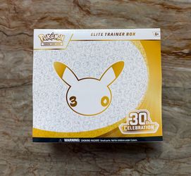 POKEMON 30TH CELEBRATION ETB SEALED ELITE TRAINER BOX 30 ANNIVERSARY SEALED