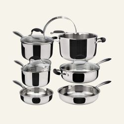 Multiclad Pots and Pans Set, 10-Piece Cookware Set Avacraft