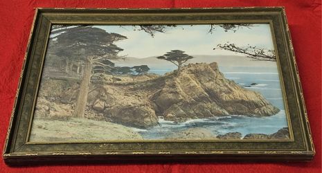 Antique Framed Midway Point  Monterey Tinted Photo