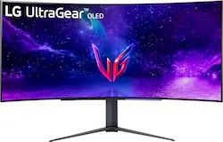 LG - UltraGear 45” OLED Curved WQHD 240Hz 0.03ms FreeSync and NVIDIA G-Sync with HDR10 - Black