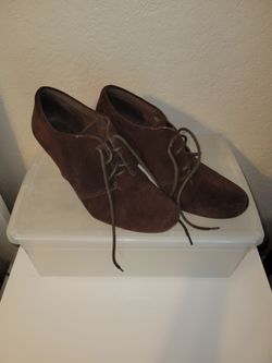 Clark suede booties