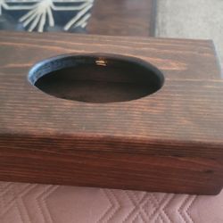 Oak Tissue Box