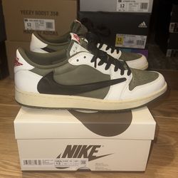 Jordan 1 Retro Low OG SP Travis Scott Medium Olive Sz. 12