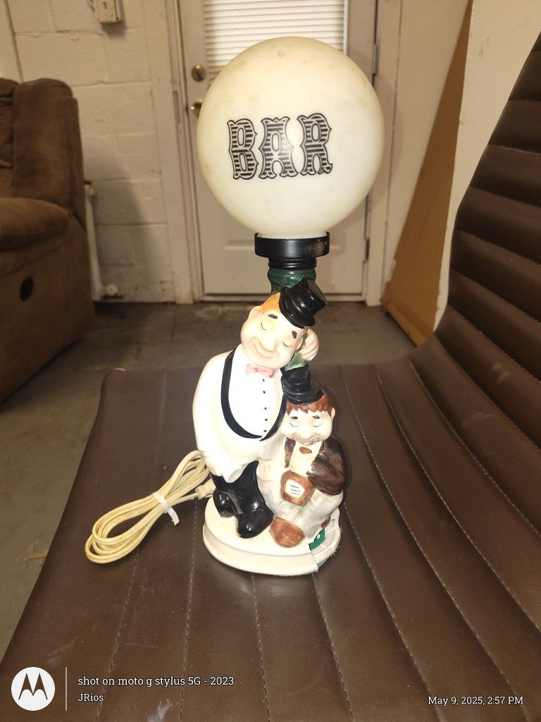 Light With Bar Sign. Vintage $40 Obo