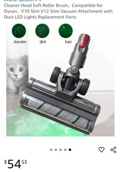 Cleaner Head Soft Roller Brush，Compatible for Dyson，V10 Slim V12 Slim Vacuum