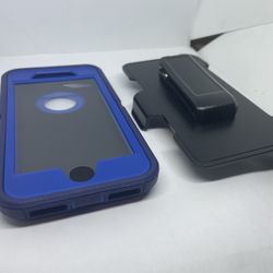 For iPhone 6/6s , iPhone 7/8 Blue Belt clip Case Holster Defender Funda 