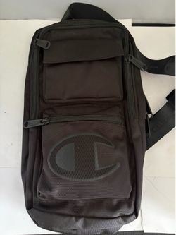 Champion All-Black Sling Bag / Crossbody Backpack (Excellent Condition)