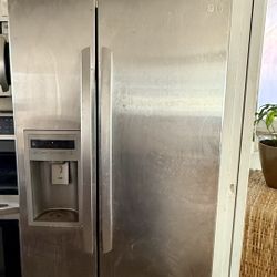 Stainless Steel Refrigerator And Stove 