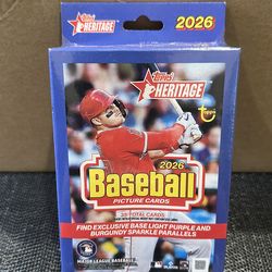 Brand New Sealed 2026 Topps Heritage Baseball Hanger Box Factory Sealed