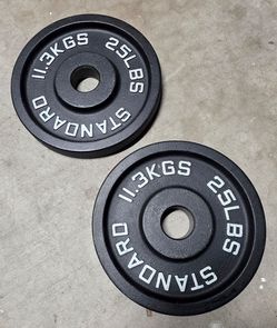 120 lbs B. Standard out the box weight plates