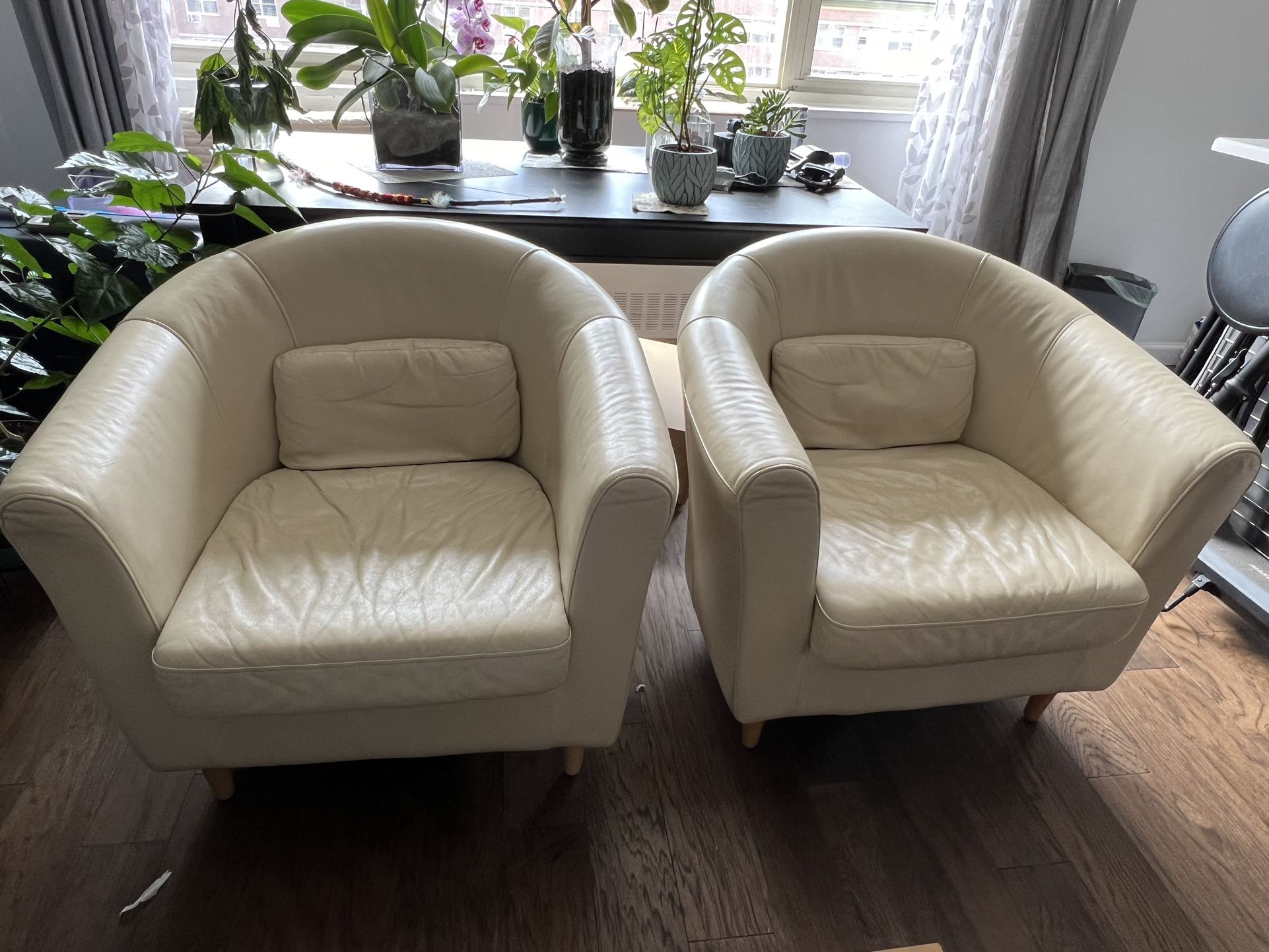 Leather Chairs - set of 2