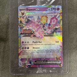 Espeon Stamped Promo Prismatic Evolutions