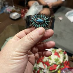 Vintage Aztec Turquoise Bracelet