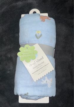 New Cloud Island 47 X 47 Inches Baby Muslin Blanket