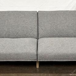 Upholstered Futon, Gray Linen *Free Delivery*