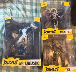 McFarlane Marvel Rivals Figure Lot - Mr Fantastic, Magneto & Thor SEALED