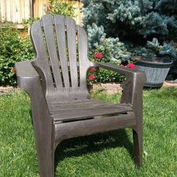 Brown Adirondack Back Yard Porch Chair