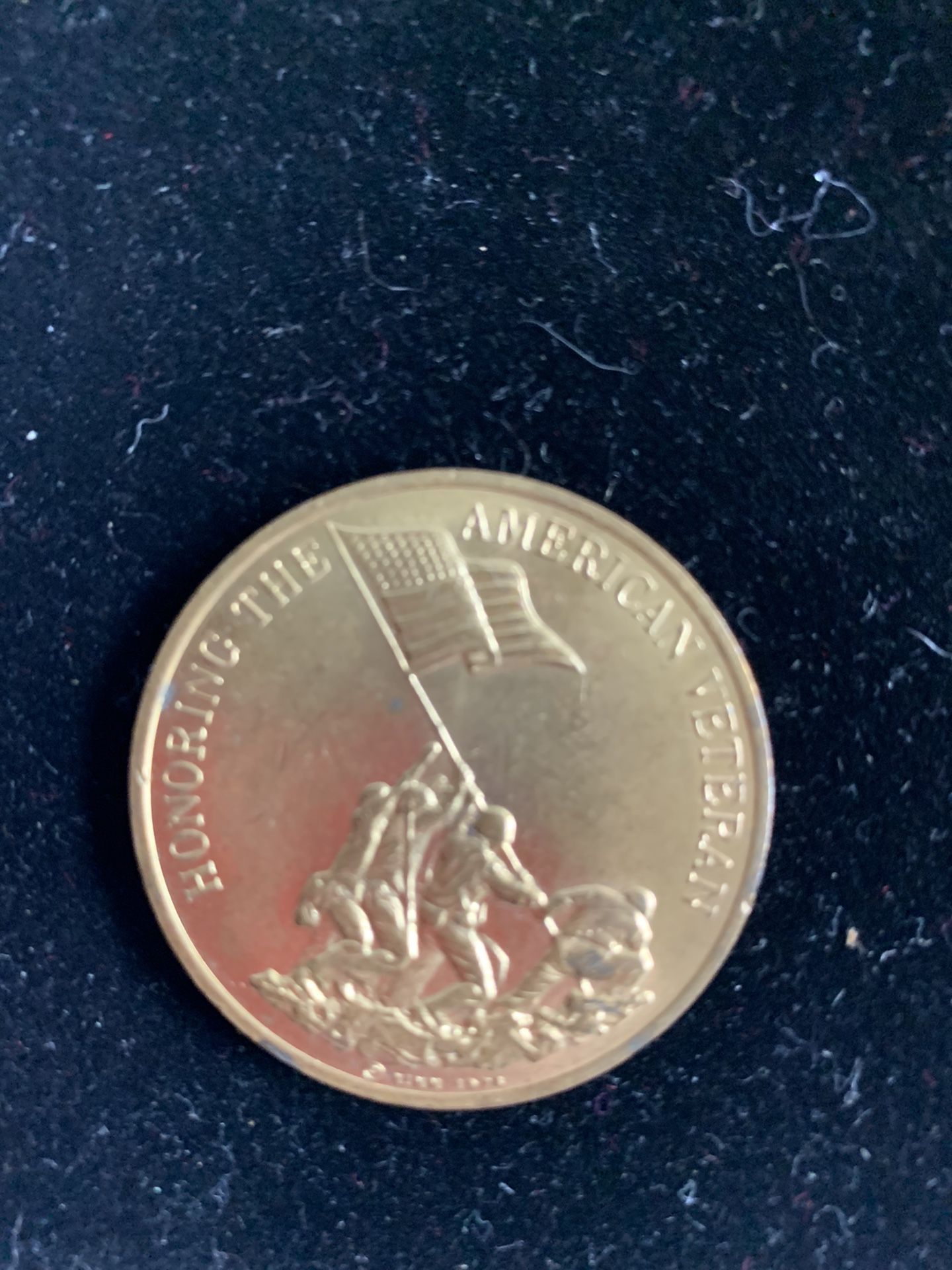 1977 Honoring The American Veteran, Preserving American Freedom Coin 