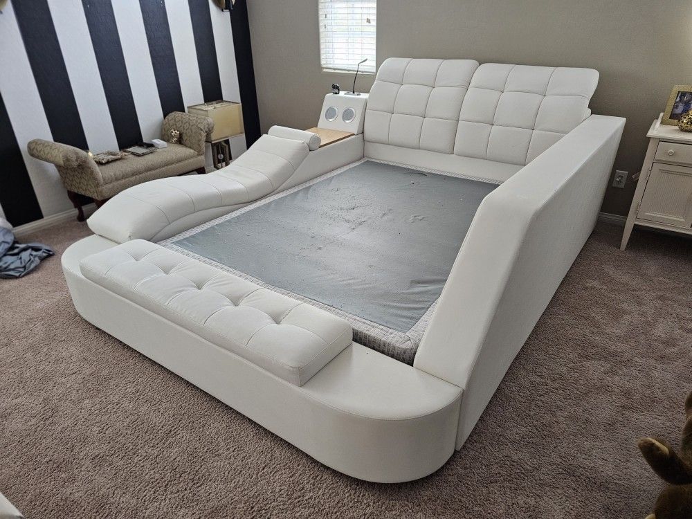The Ultimate Bed With Integrated Massage Chair, Speaker, More