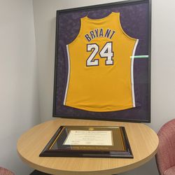 Framed  Kobe jersey
