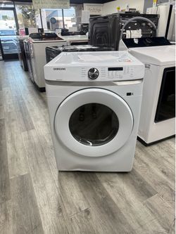 Samsung - 7.5 Cu. Ft. Stackable Gas Dryer with Sensor Dry - White 🔥